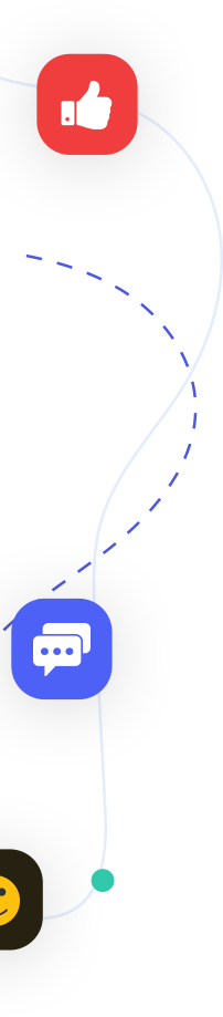 like and location icon